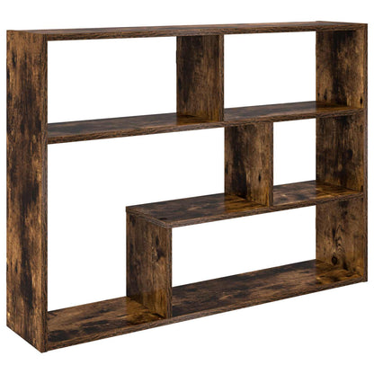 vidaXL Wall Shelf Wall-Mounted Brown 95 x 20 x 69.5 cm Engineered Wood