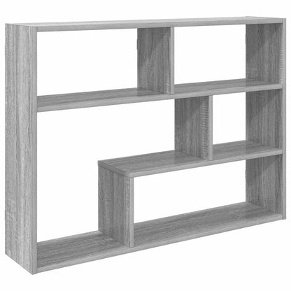 vidaXL Wall Shelf Wall-Mounted Grey 95 x 20 x 69.5 cm Engineered Wood