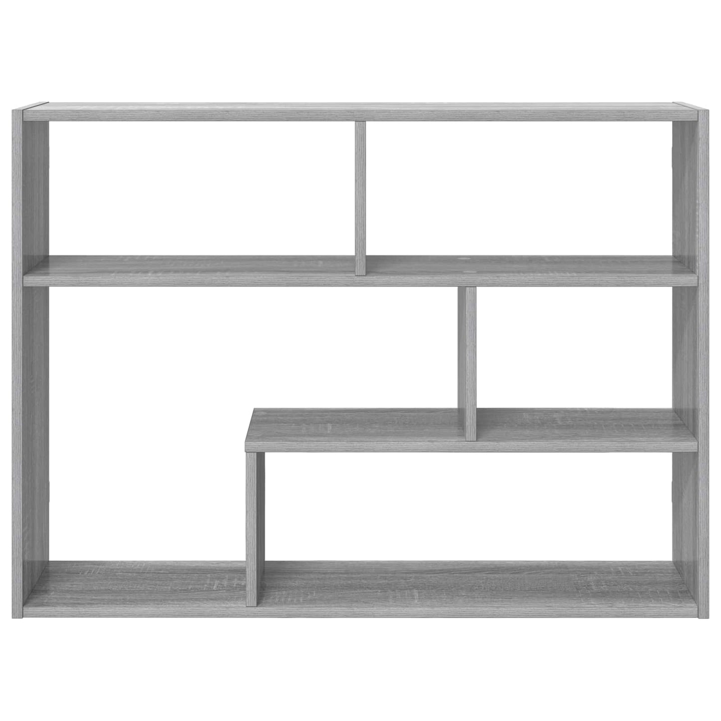 vidaXL Wall Shelf Wall-Mounted Grey 95 x 20 x 69.5 cm Engineered Wood