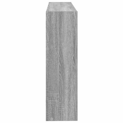 vidaXL Wall Shelf Wall-Mounted Grey 95 x 20 x 69.5 cm Engineered Wood
