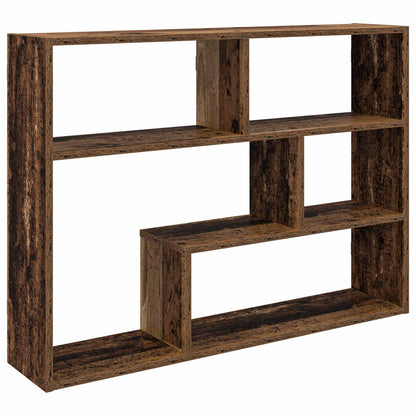 vidaXL Wall Shelf Wall-Mounted Brown 95 x 20 x 69.5 cm Engineered Wood