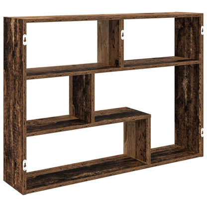 vidaXL Wall Shelf Wall-Mounted Brown 95 x 20 x 69.5 cm Engineered Wood
