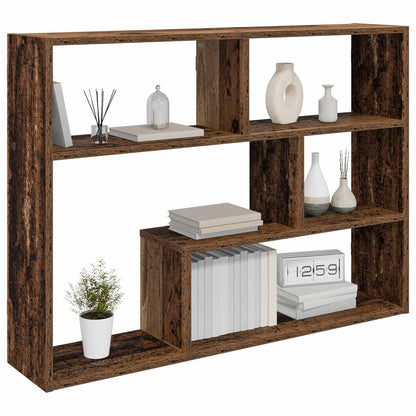 vidaXL Wall Shelf Wall-Mounted Brown 95 x 20 x 69.5 cm Engineered Wood