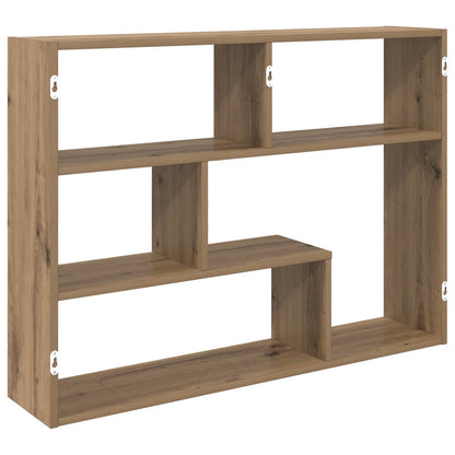 vidaXL Wall Shelf Wall-Mounted Brown 95 x 20 x 69.5 cm Engineered Wood