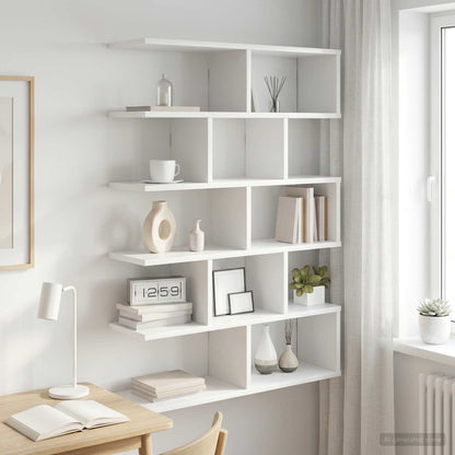 vidaXL Wall Shelf White 70 x 20 x 100 cm Engineered Wood