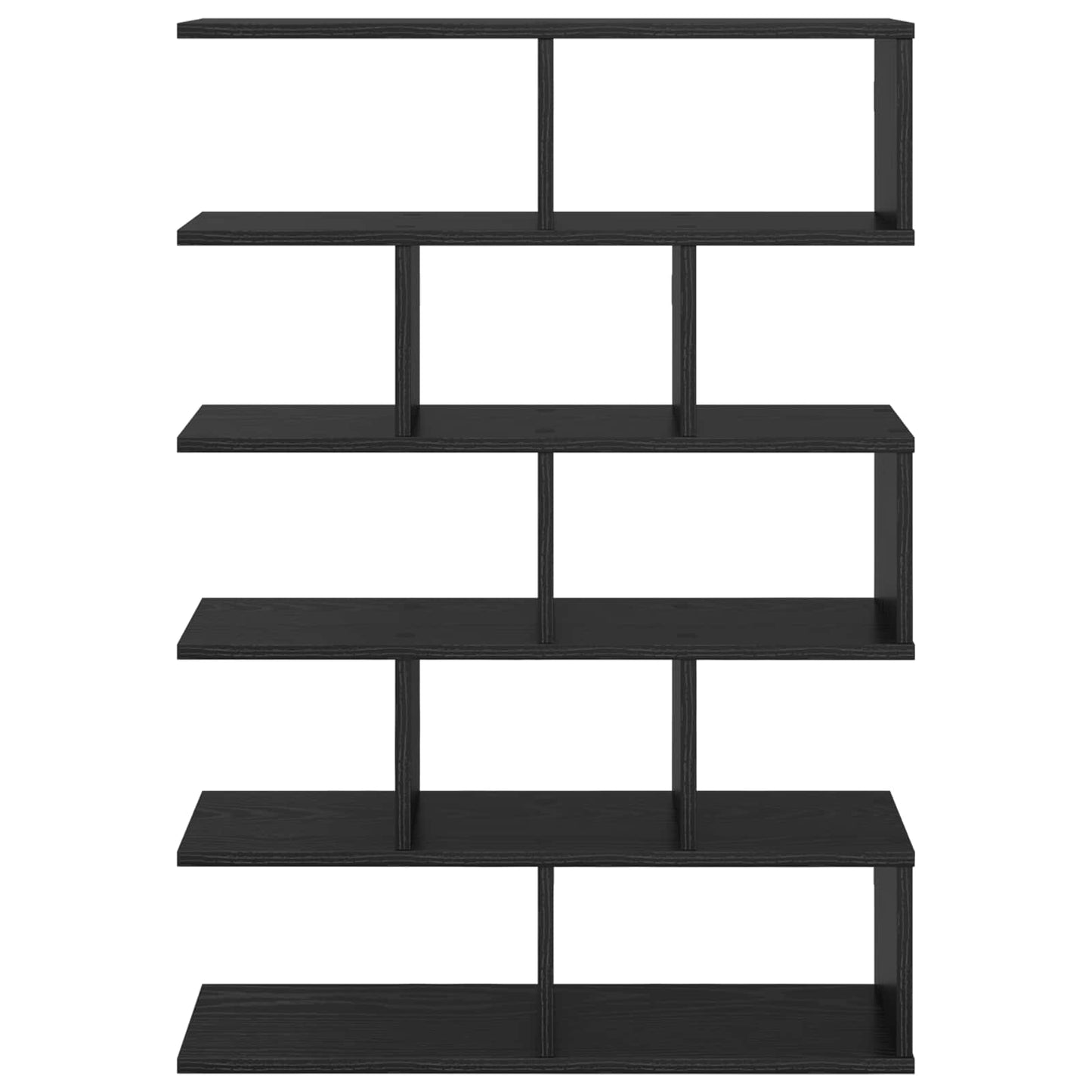 vidaXL Wall Shelf Black Oak 70 x 20 x 100 cm Engineered Wood