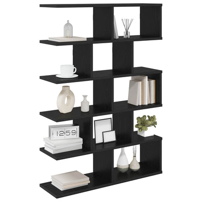 vidaXL Wall Shelf Black Oak 70 x 20 x 100 cm Engineered Wood