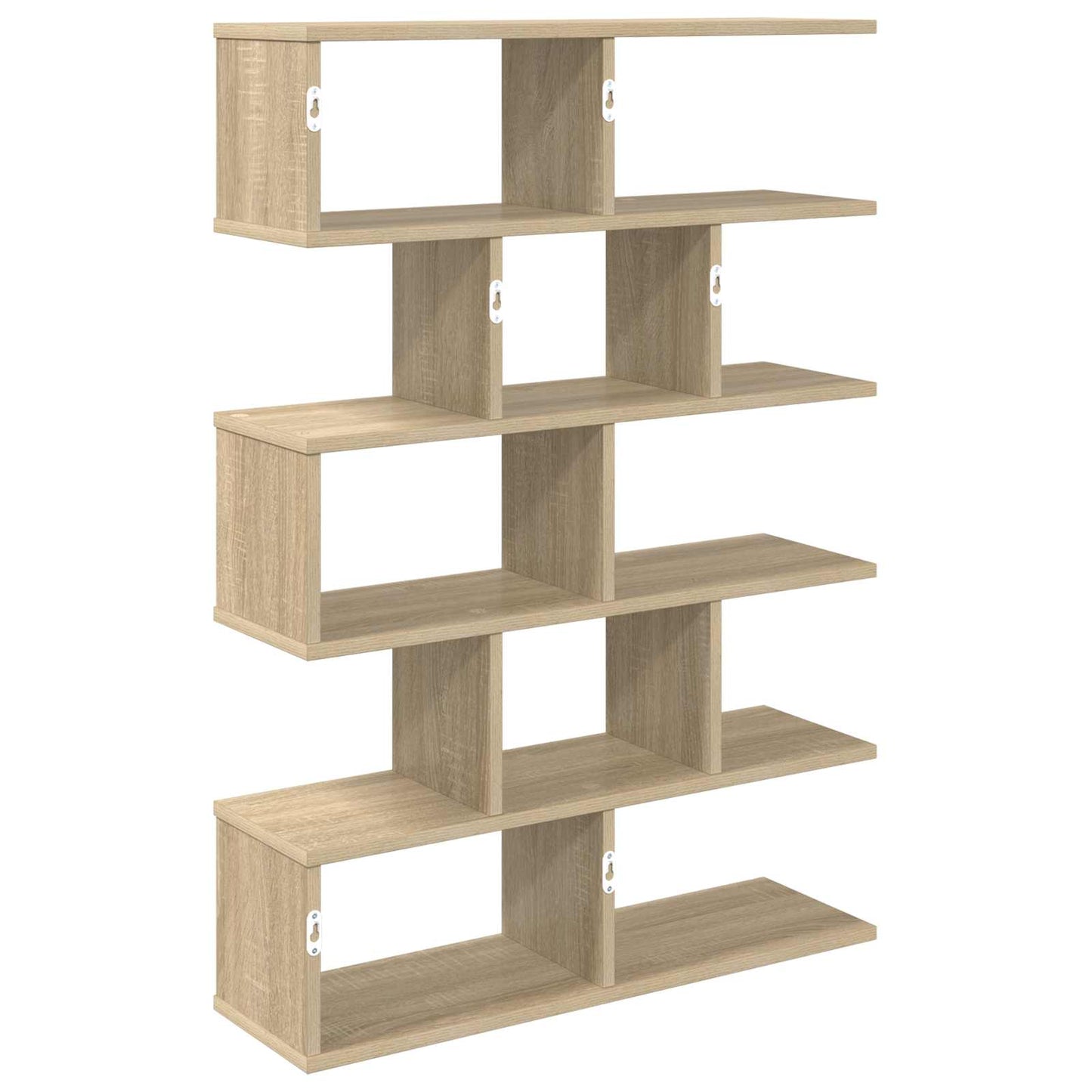 vidaXL Wall Shelf Sonoma Oak 70 x 20 x 100 cm Engineered Wood