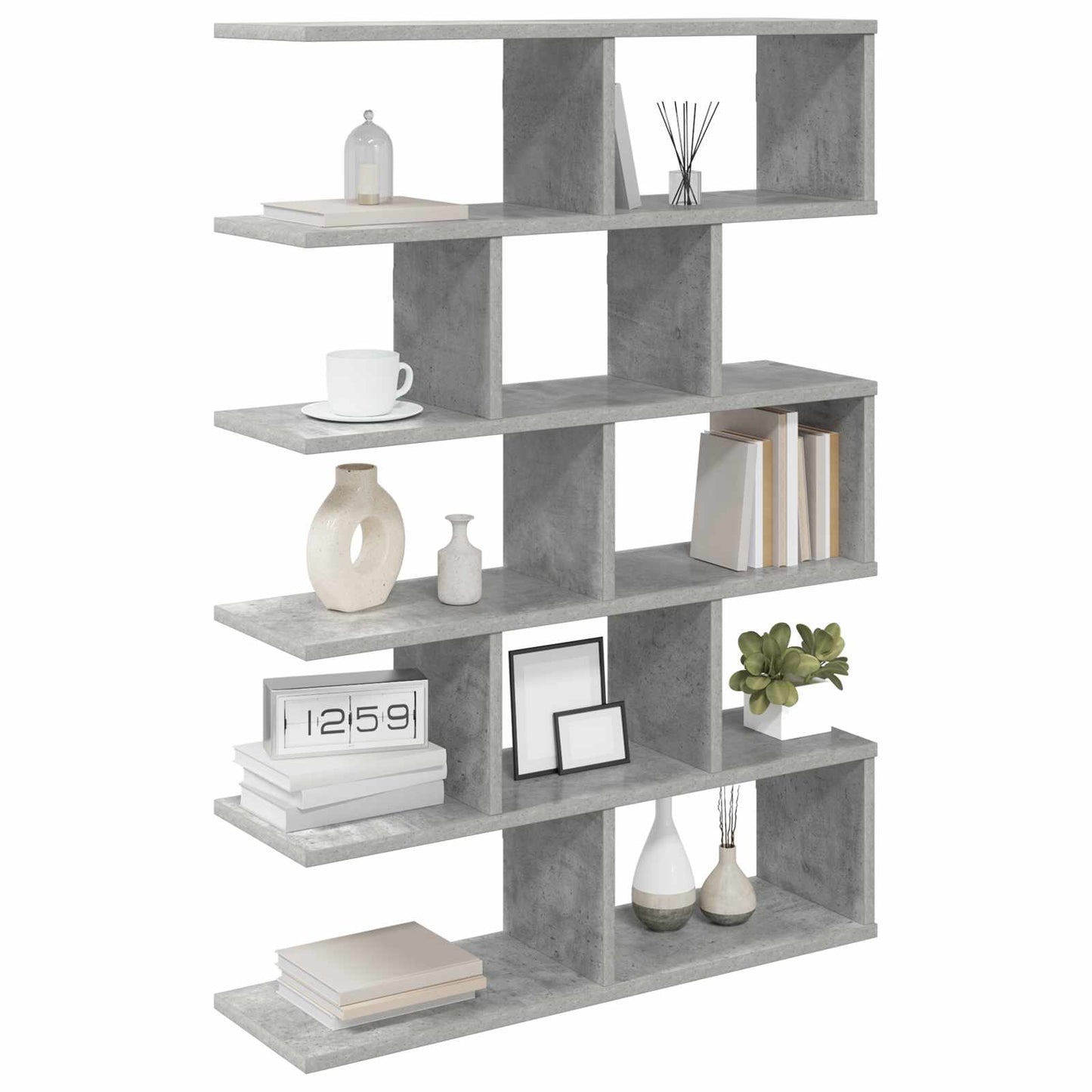 vidaXL Wall Shelf Concrete Grey 70 x 20 x 100 cm Engineered Wood