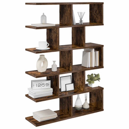 vidaXL Wall Shelf Smoked Oak 70 x 20 x 100 cm Engineered Wood
