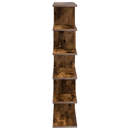 vidaXL Wall Shelf Smoked Oak 70 x 20 x 100 cm Engineered Wood