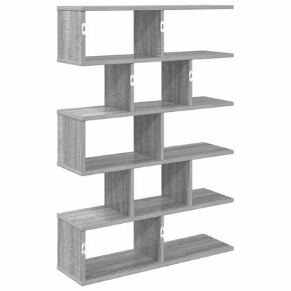 vidaXL Wall Shelf Grey Sonoma 70 x 20 x 100 cm Engineered Wood