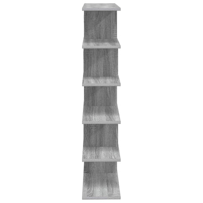 vidaXL Wall Shelf Grey Sonoma 70 x 20 x 100 cm Engineered Wood