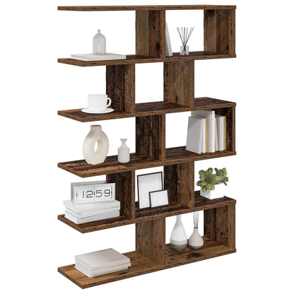 vidaXL Wall Shelf Old Wood 70 x 20 x 100 cm Engineered Wood