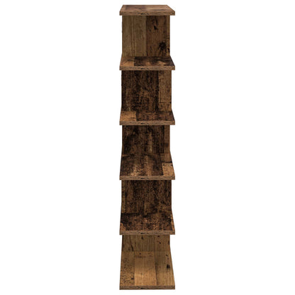vidaXL Wall Shelf Old Wood 70 x 20 x 100 cm Engineered Wood