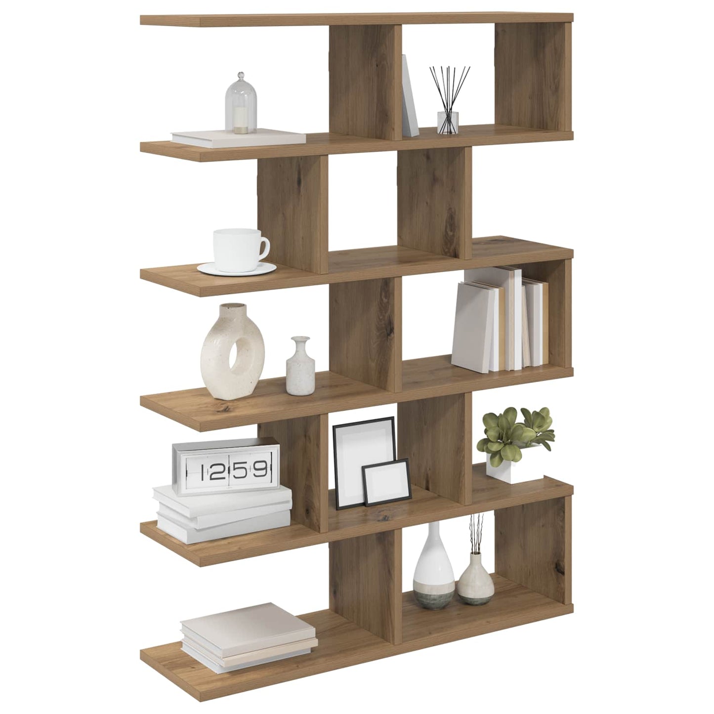 vidaXL Wall Shelf Artisan Oak 70 x 20 x 100 cm Engineered Wood