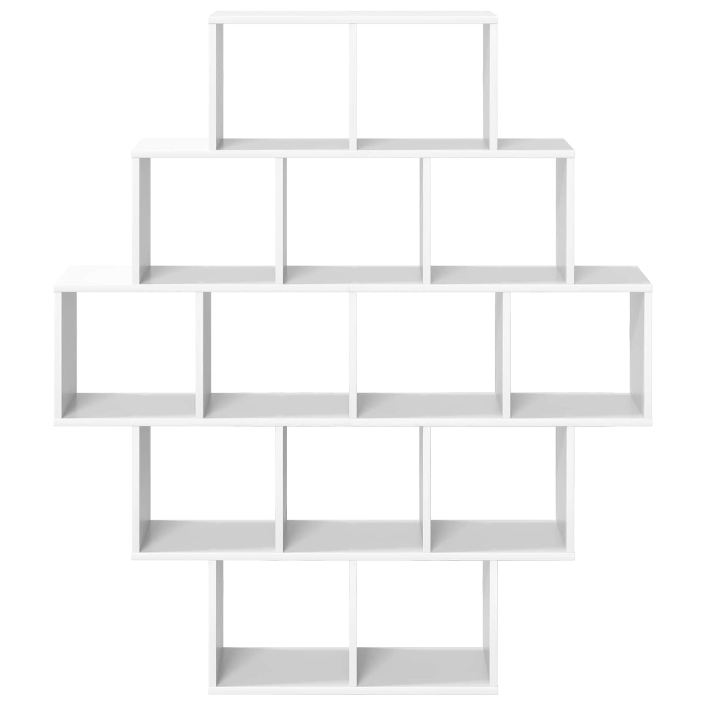 vidaXL Wall Shelf White 120 x 20 x 136 cm Engineered Wood