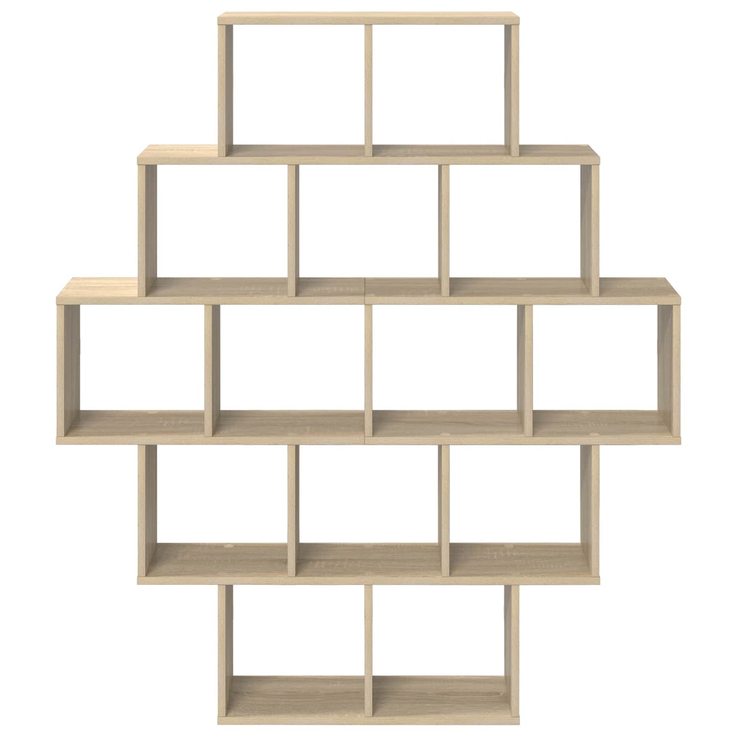 vidaXL Wall Shelf Sonoma Oak 120 x 20 x 136 cm Engineered Wood