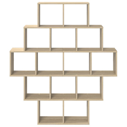 vidaXL Wall Shelf Sonoma Oak 120 x 20 x 136 cm Engineered Wood