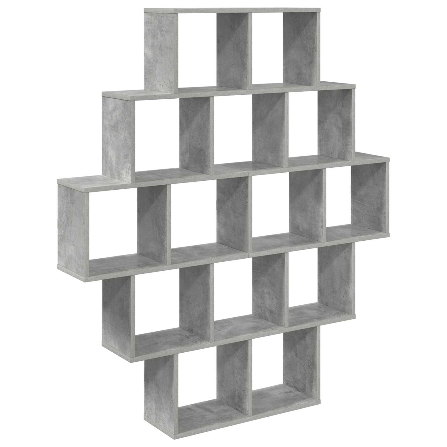 vidaXL Wall Shelf Concrete Grey 120 x 20 x 136 cm Engineered Wood
