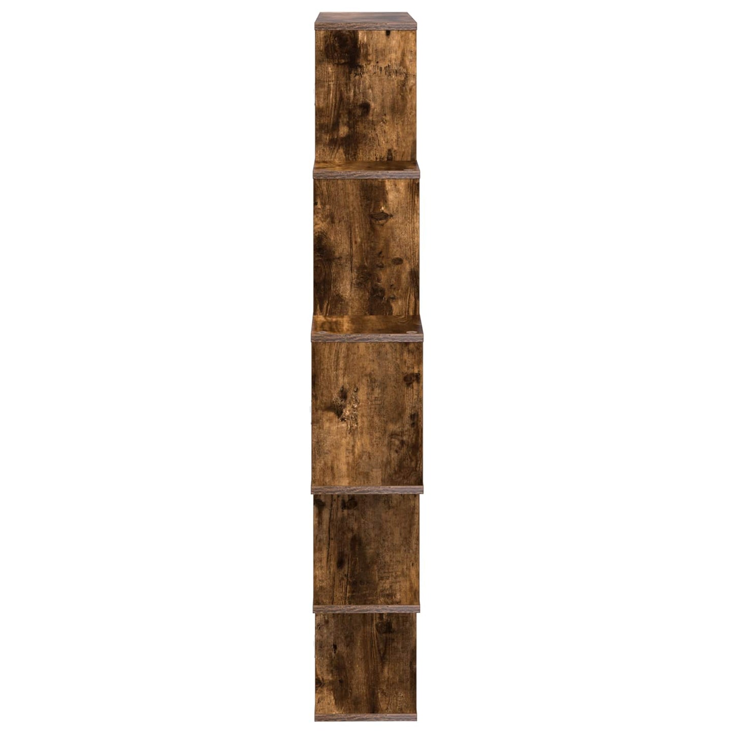 vidaXL Wall Shelf Smoked Oak 120 x 20 x 136 cm Engineered Wood