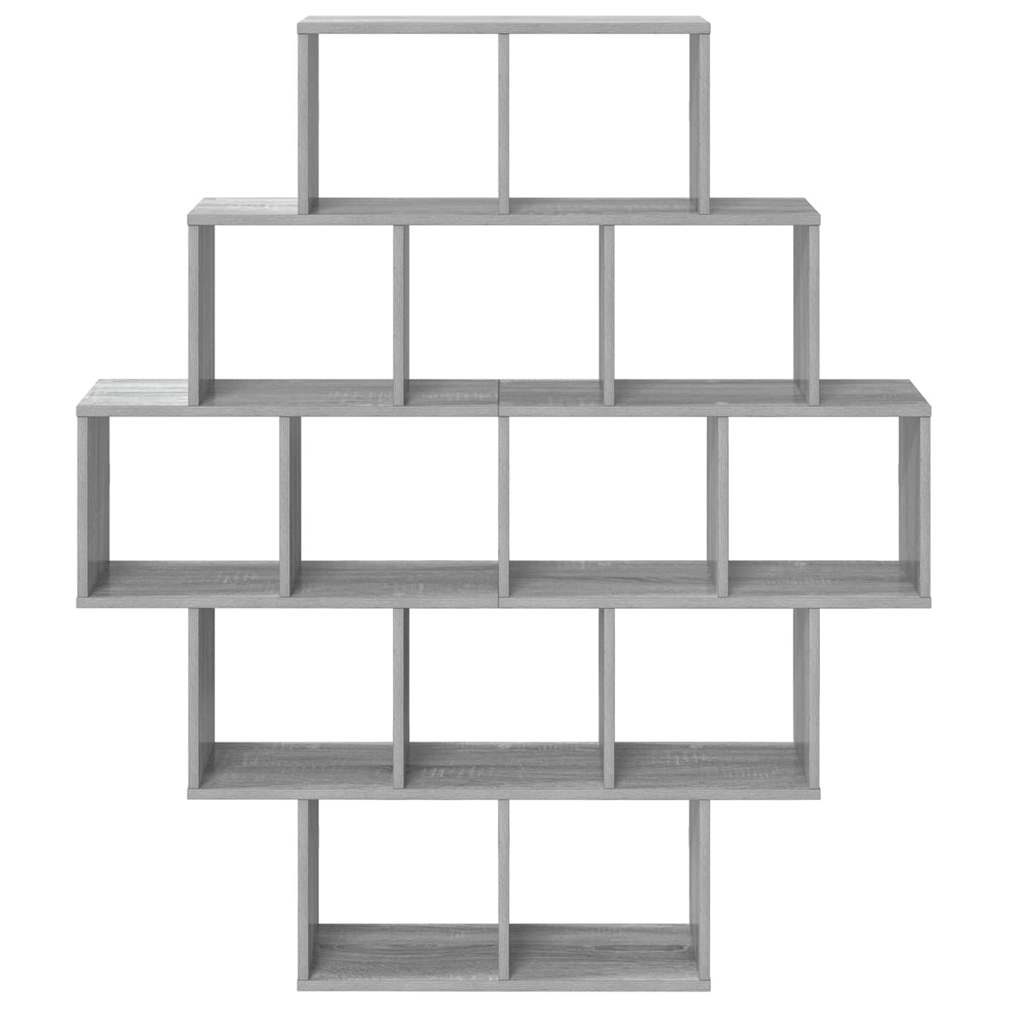 vidaXL Wall Shelf Grey Sonoma 120 x 20 x 136 cm Engineered Wood