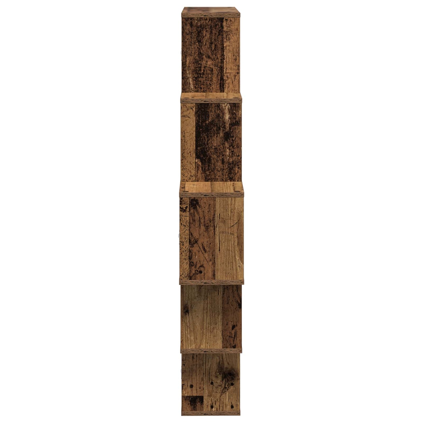 vidaXL Wall Shelf Old Wood 120 x 20 x 136 cm Engineered Wood
