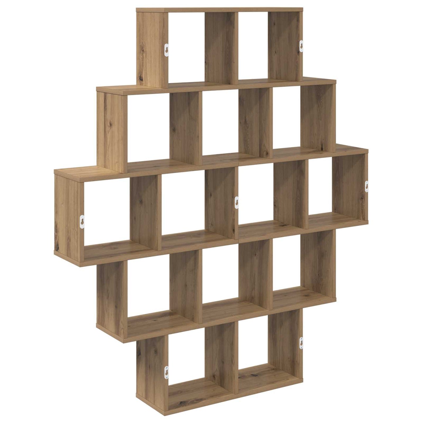 vidaXL Wall Shelf Artisan Oak 120 x 20 x 136 cm Engineered Wood