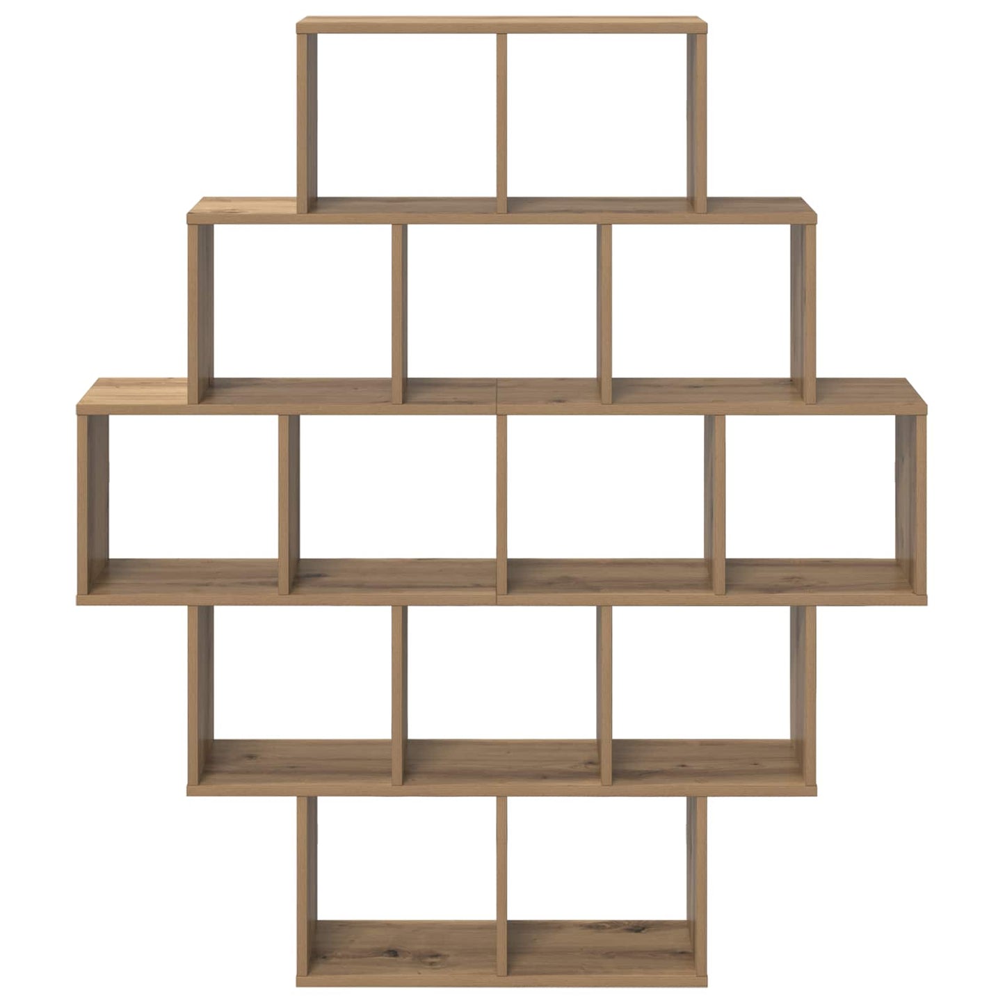 vidaXL Wall Shelf Artisan Oak 120 x 20 x 136 cm Engineered Wood