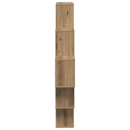 vidaXL Wall Shelf Artisan Oak 120 x 20 x 136 cm Engineered Wood