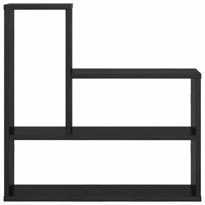 vidaXL Wall Shelf Black Oak 60 x 11 x 60 cm Engineered Wood