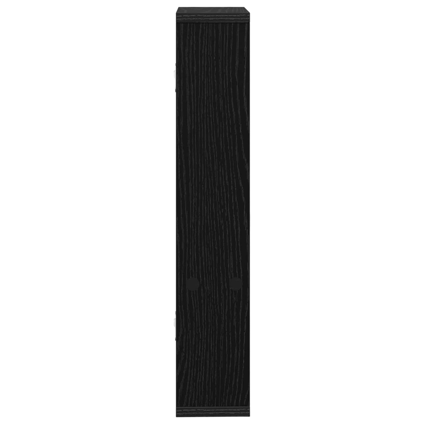 vidaXL Wall Shelf Black Oak 60 x 11 x 60 cm Engineered Wood