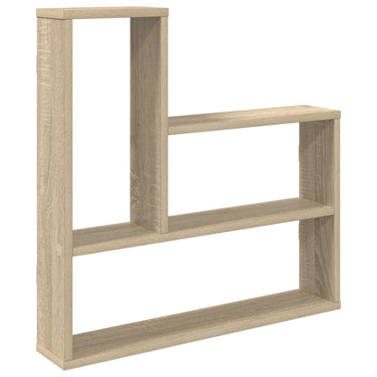 vidaXL Wall Shelf Sonoma Oak 60 x 11 x 60 cm Engineered Wood