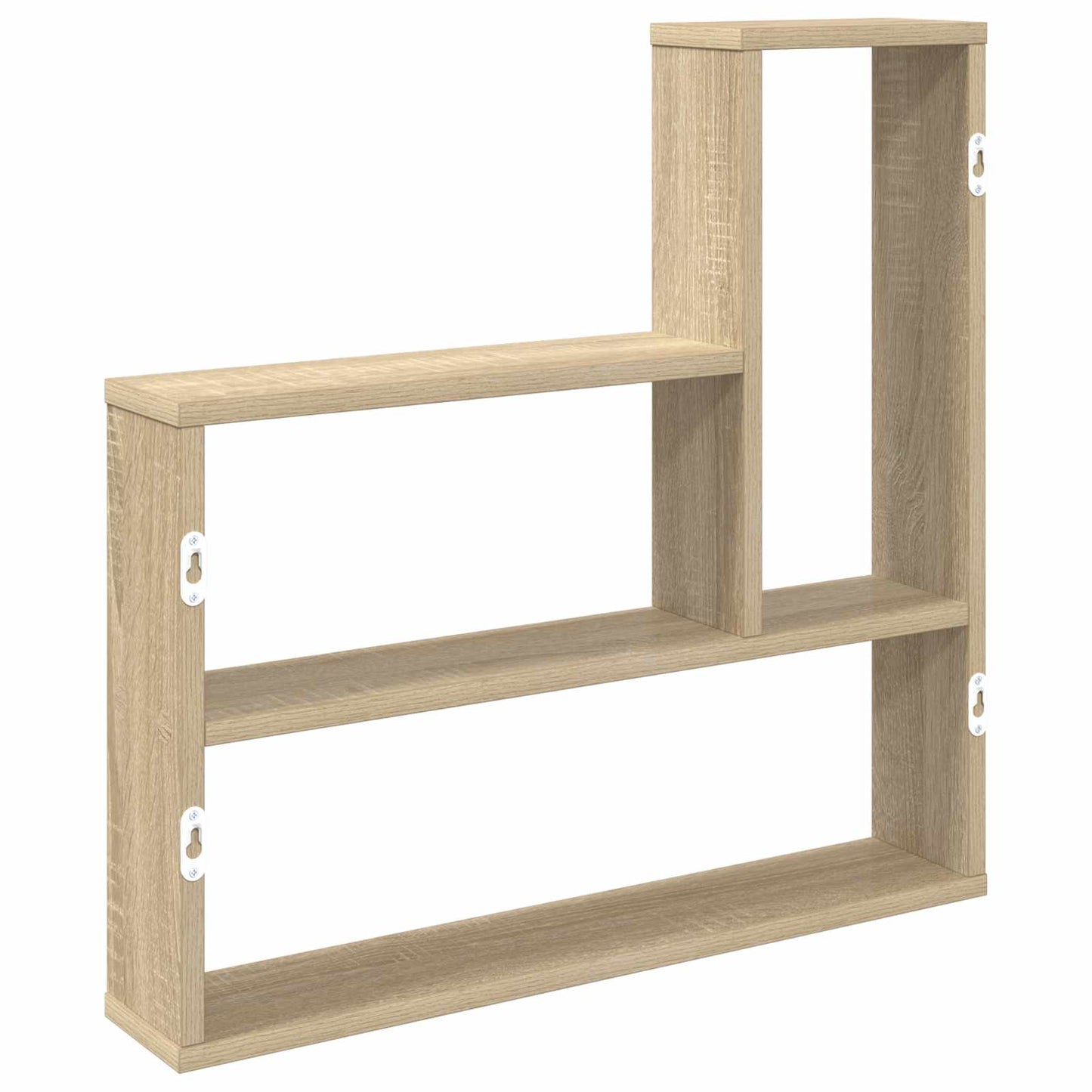 vidaXL Wall Shelf Sonoma Oak 60 x 11 x 60 cm Engineered Wood