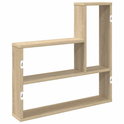vidaXL Wall Shelf Sonoma Oak 60 x 11 x 60 cm Engineered Wood