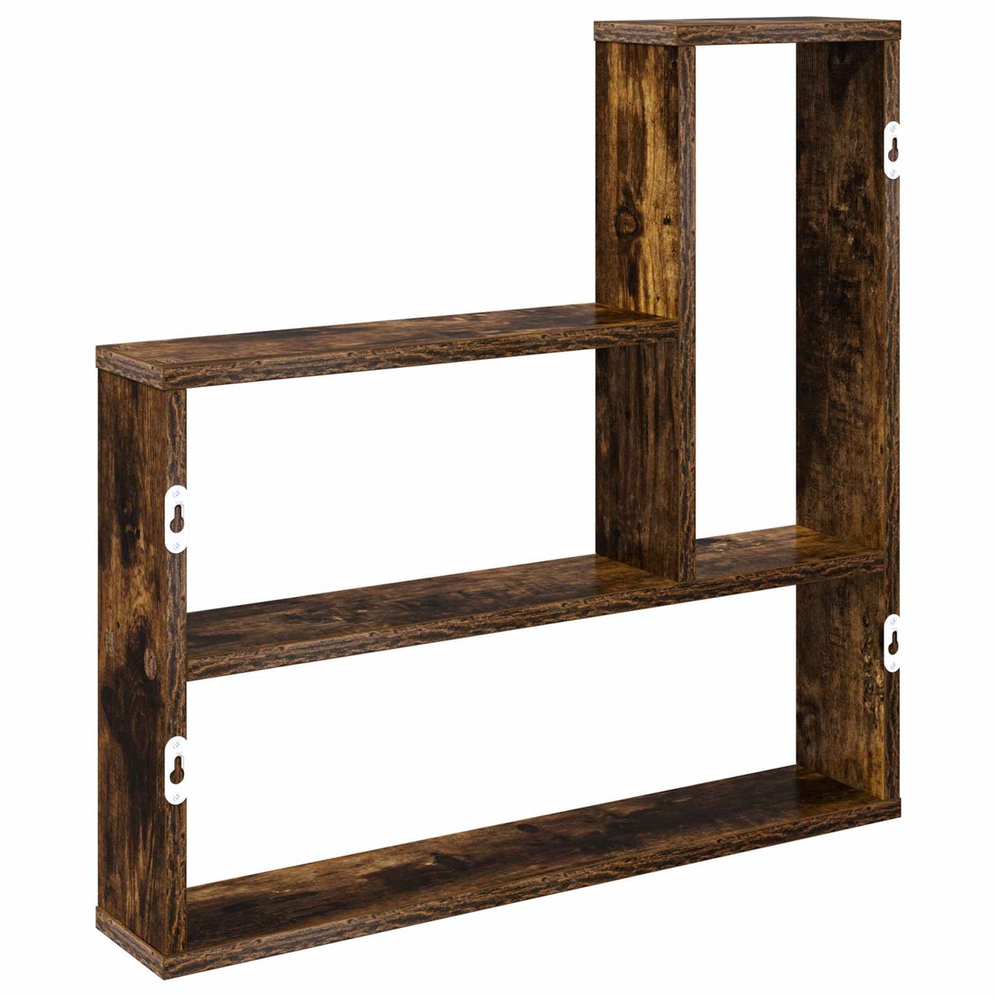 vidaXL Wall Shelf Smoked Oak 60 x 11 x 60 cm Engineered Wood