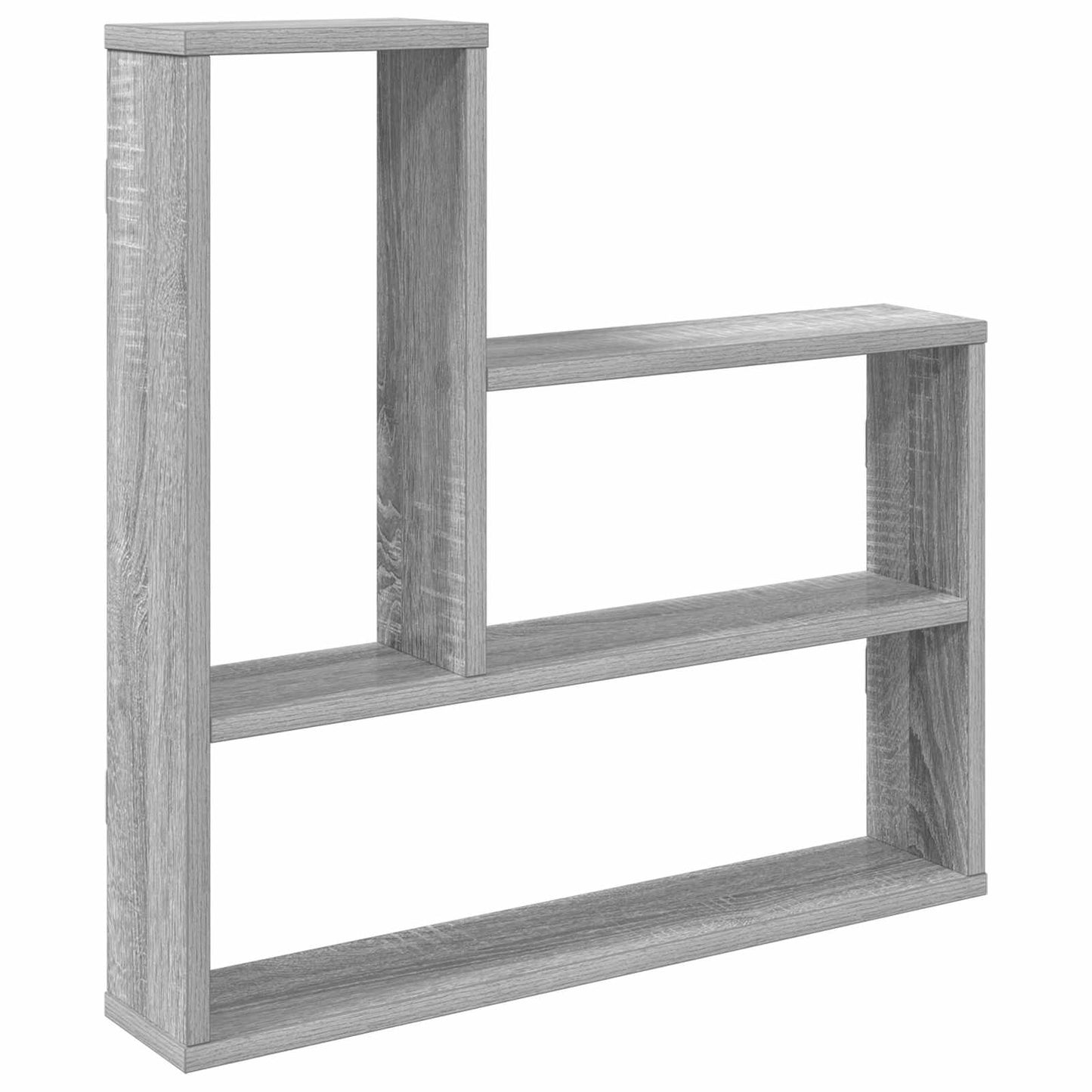vidaXL Wall Shelf Grey Sonoma 60 x 11 x 60 cm Engineered Wood