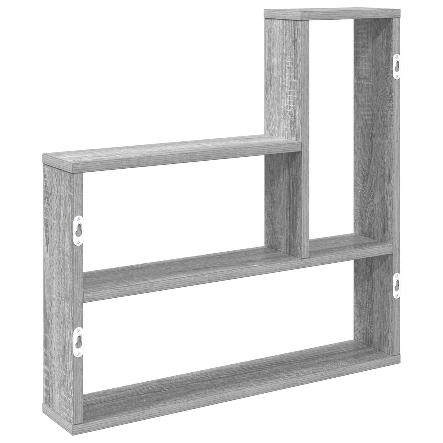 vidaXL Wall Shelf Grey Sonoma 60 x 11 x 60 cm Engineered Wood