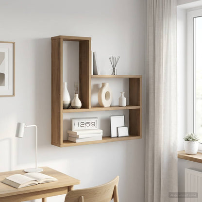 vidaXL Wall Shelf Artisan Oak 60 x 11 x 60 cm Engineered Wood