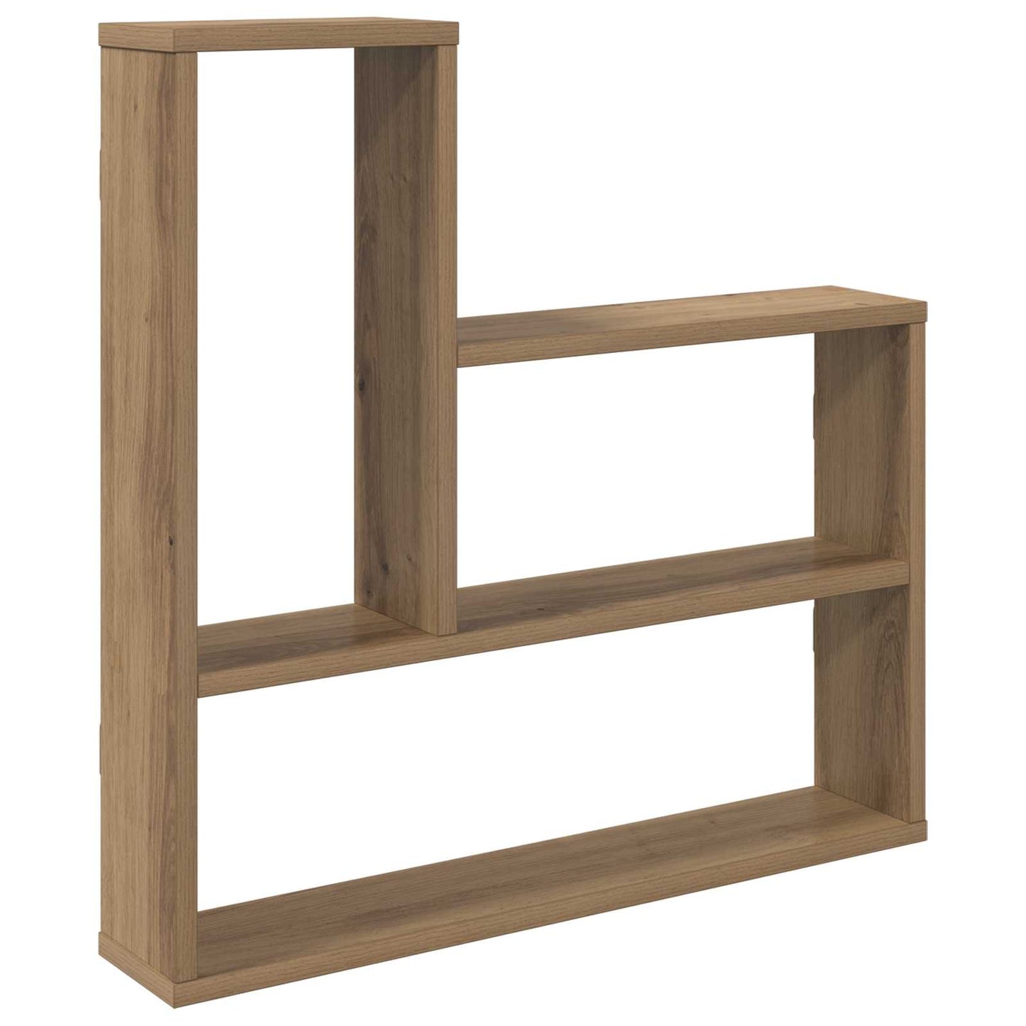 vidaXL Wall Shelf Artisan Oak 60 x 11 x 60 cm Engineered Wood