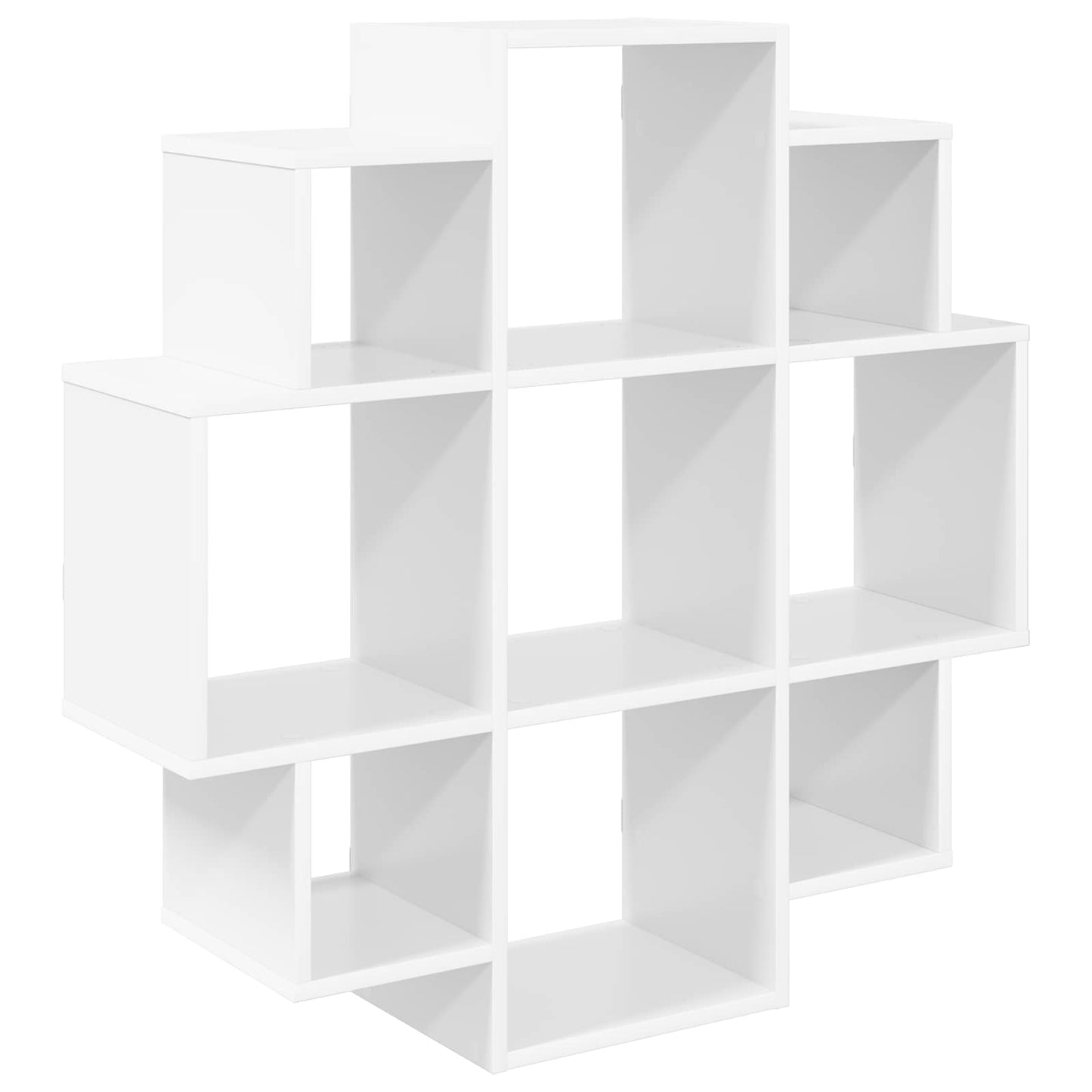 vidaXL Wall Shelf White 90 x 25 x 90 cm Engineered Wood