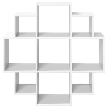 vidaXL Wall Shelf White 90 x 25 x 90 cm Engineered Wood