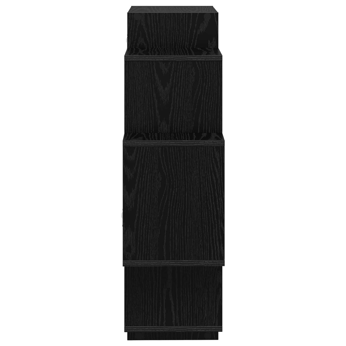 vidaXL Wall Shelf Black Oak 90 x 25 x 90 cm Engineered Wood