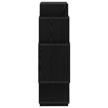 vidaXL Wall Shelf Black Oak 90 x 25 x 90 cm Engineered Wood