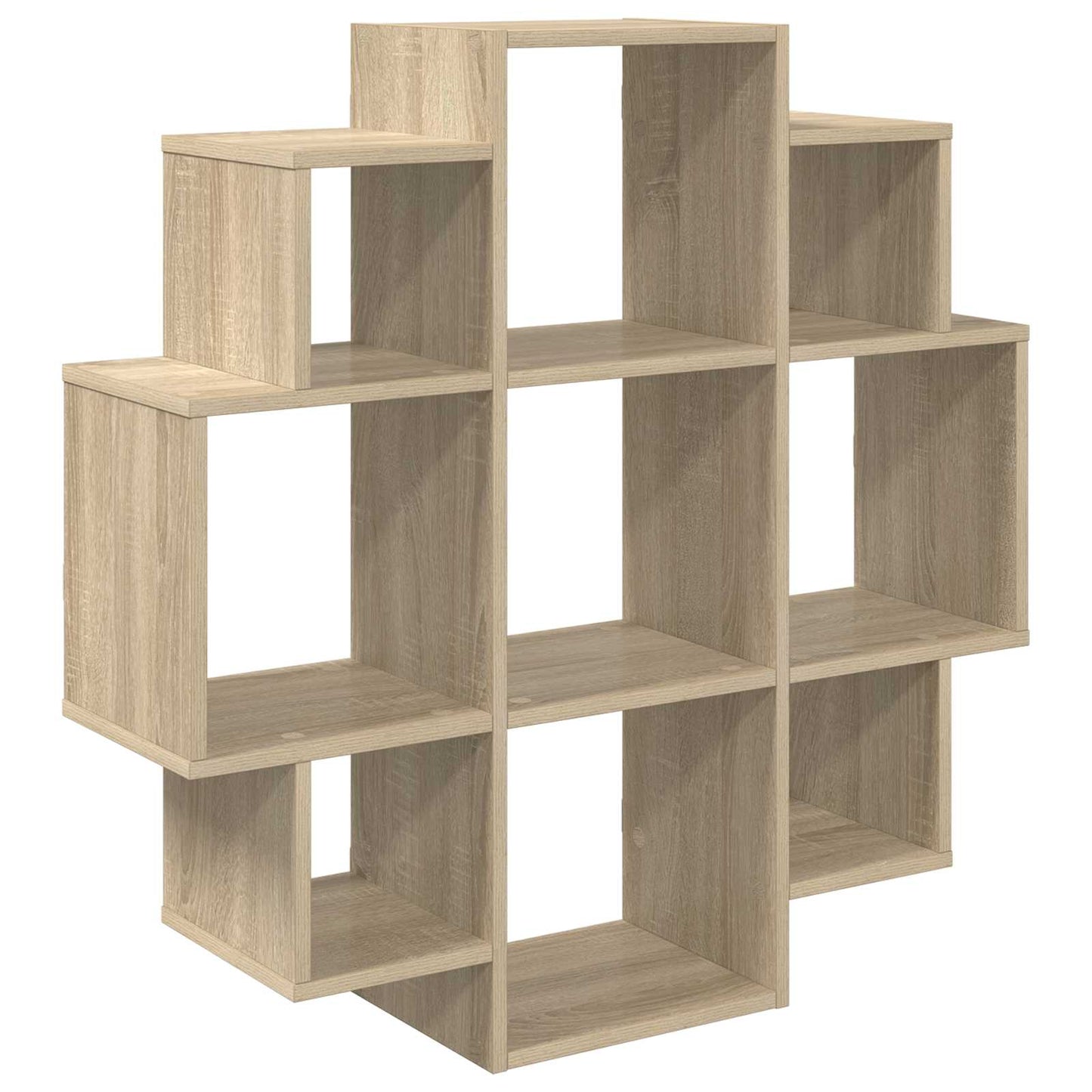 vidaXL Wall Shelf Sonoma Oak 90 x 25 x 90 cm Engineered Wood