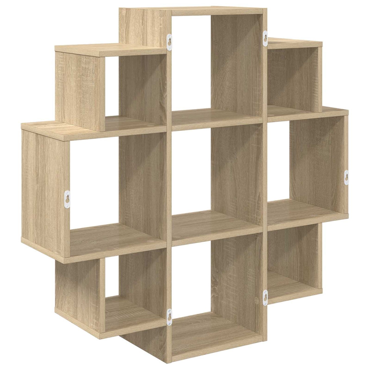 vidaXL Wall Shelf Sonoma Oak 90 x 25 x 90 cm Engineered Wood