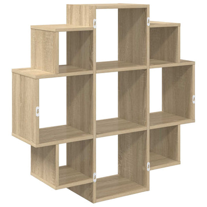 vidaXL Wall Shelf Sonoma Oak 90 x 25 x 90 cm Engineered Wood