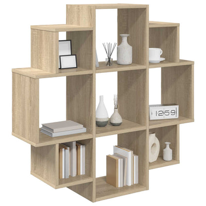 vidaXL Wall Shelf Sonoma Oak 90 x 25 x 90 cm Engineered Wood