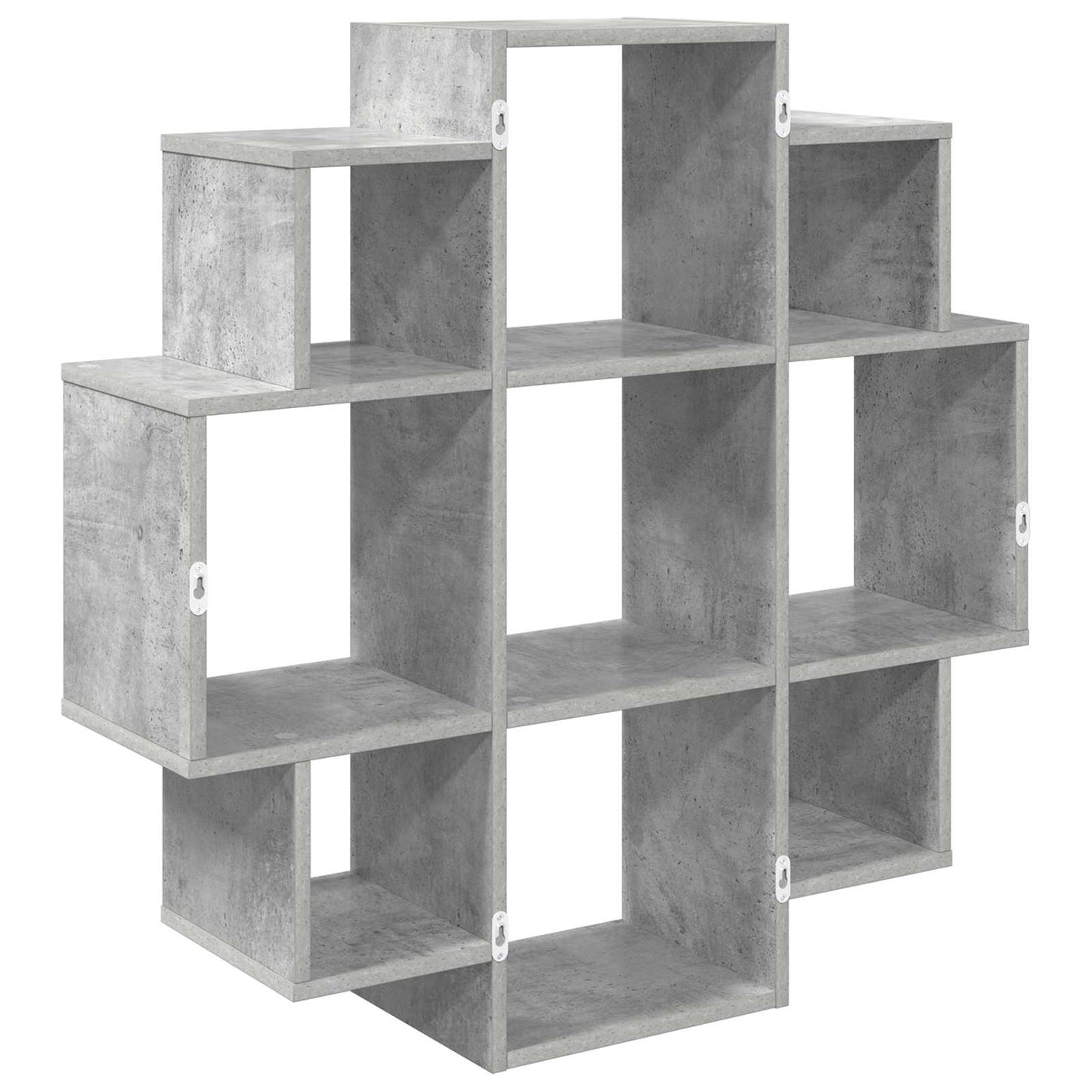 vidaXL Wall Shelf Concrete Grey 90 x 25 x 90 cm Engineered Wood
