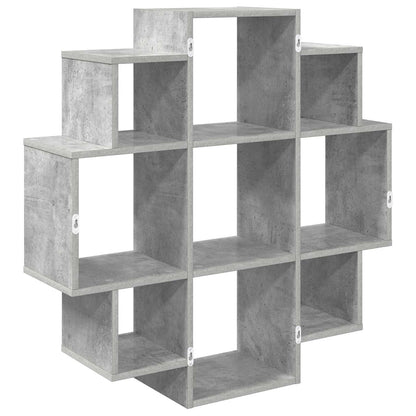 vidaXL Wall Shelf Concrete Grey 90 x 25 x 90 cm Engineered Wood